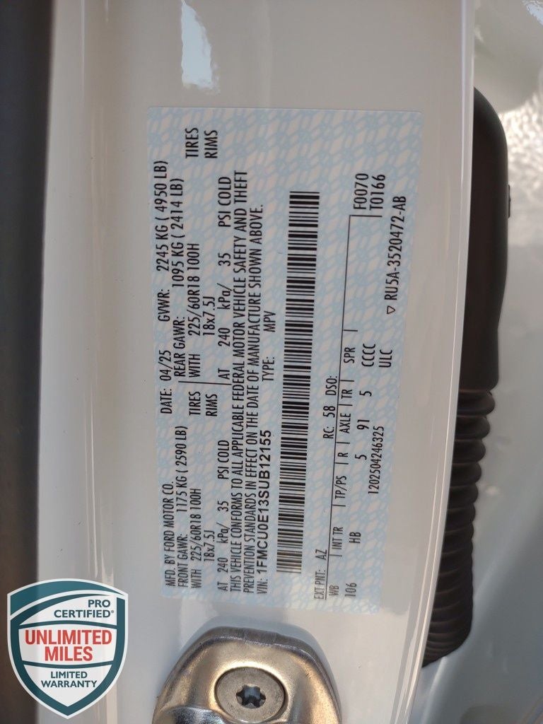 2025 Ford Escape Plug-In Hybrid Base