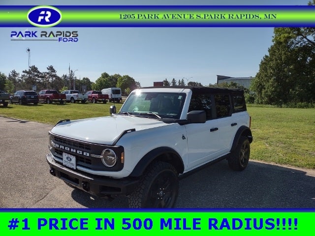 Used 2022 Ford Bronco 4-Door Black Diamond with VIN 1FMDE5BH3NLB14756 for sale in Park Rapids, Minnesota