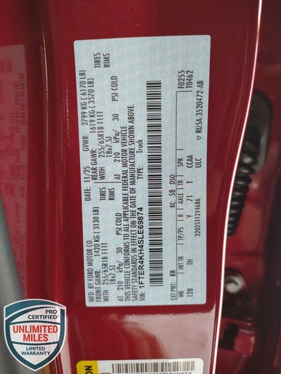 2025 Ford Ranger Lariat