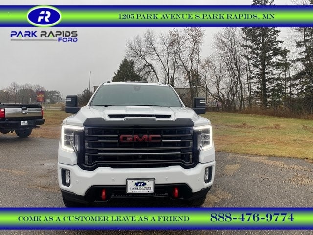 Used 2021 GMC Sierra 3500HD AT4 with VIN 1GT49VEY0MF168209 for sale in Park Rapids, Minnesota