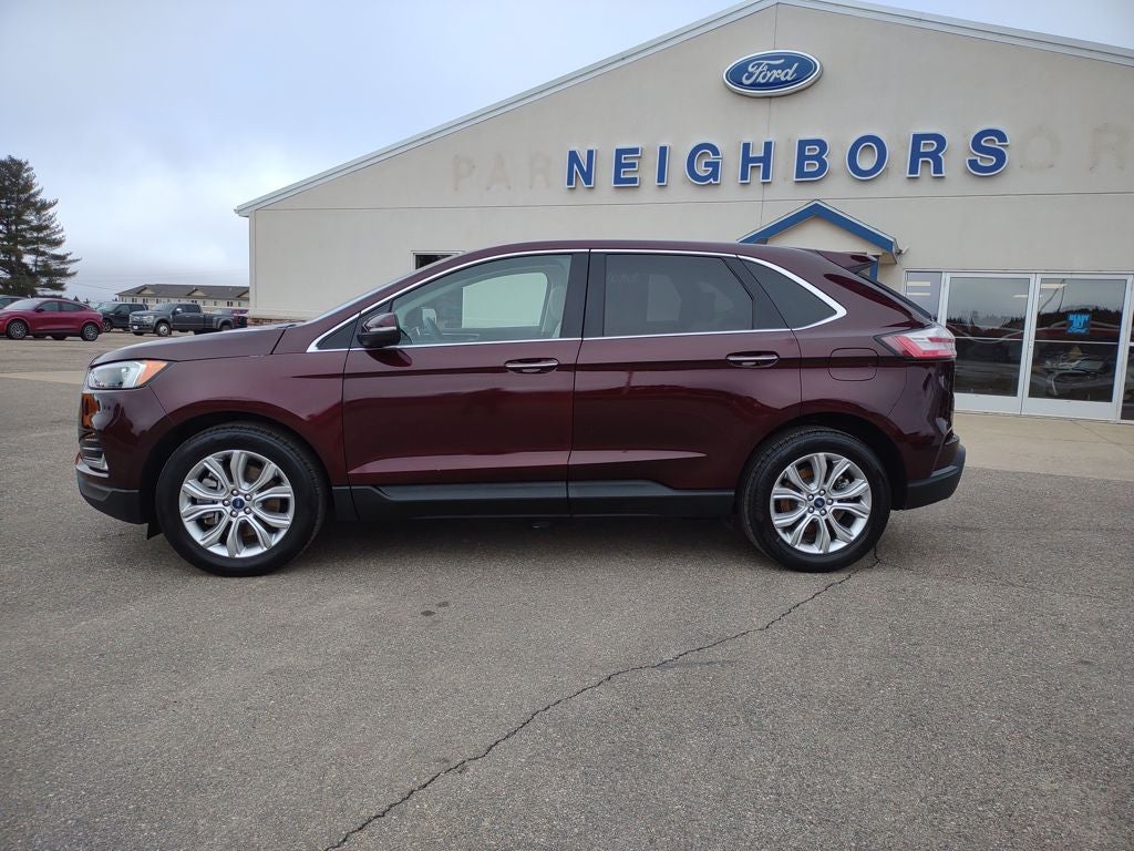 Used 2022 Ford Edge Titanium with VIN 2FMPK4K94NBB14421 for sale in Park Rapids, Minnesota